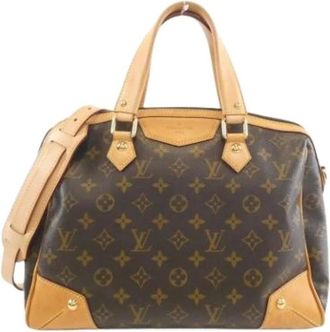 Louis Vuitton Pre-owned Handbags, female, Brown, Size: ONE SIZE Pre-owned Canvas Handbag