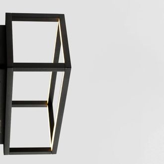 Netlighting Tide 60cm Bathroom Over Mirror Light Matt Black 3000K IP44
