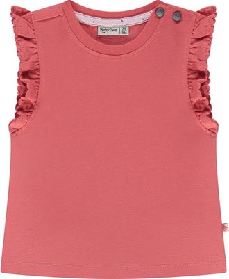 Babyface Ruffled Sleeveless Top in Coral Red at Nordstrom, Size 12M