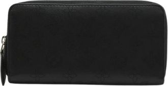 Louis Vuitton Pre-owned Wallets, female, Black, Size: ONE SIZE Pre-owned Monogram Mahina Zippy Wallet Black