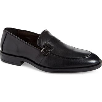 Bruno Magli Pablo Buckle Strap Loafer in Black at Nordstrom Rack, Size 10.5