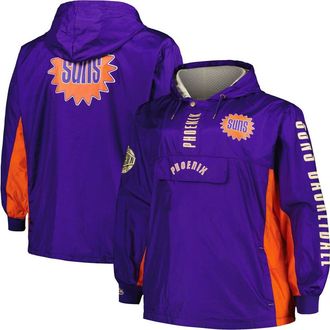 Mitchell & Ness Mens Mitchell & Ness Purple Phoenix Suns Big & Tall Hardwood Classics Team OG 2.0 Anorak Hoodie Quarter-Zip Windbreaker Jacket at Nordstrom, Size 3Xb