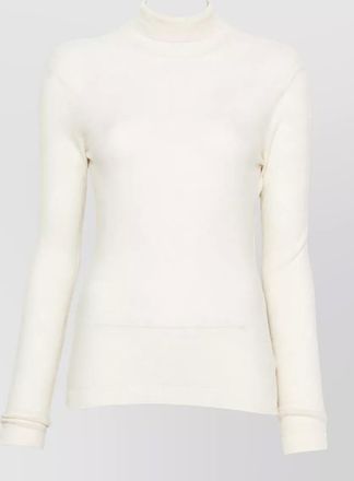 Fabiana Filippi fine-knit sequin-embellished turtleneck sweater