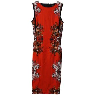Roberto Cavalli Printed Sheath Dress in Multicolor Viscose