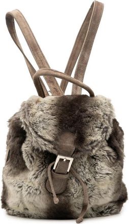 Fendi Pre-owned Fendi Mink Fur Tie Dye Print Backpack Ladies JWVXF1JIMG0Q3UIS