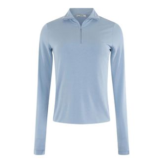 Moscow Longsleeve T-shirt - Dames - Tops - Blauw - Maat: XS Viscose