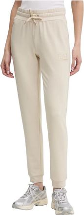 Emporio Armani 8Ntp 66 Trainingsbroeken - Dames - Sweatpants - Beige - L - Polyester - Broeken