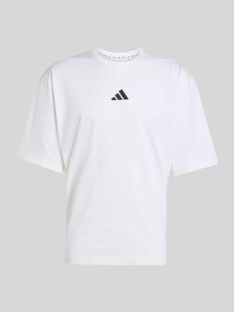 adidas Oversize Sport-T-Shirt mit Logo-Print in Weiss, Gr&ouml;&szlig;e XXL