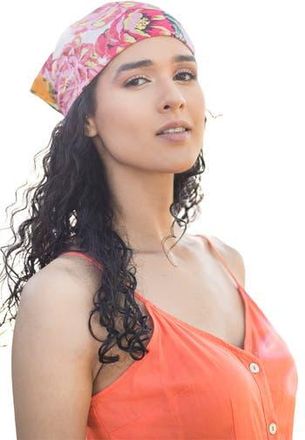 Saachi Floral Print Scarf in Yellow at Nordstrom Rack