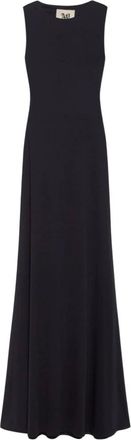 Aniye By Vestido Largo sin Mangas con Espalda Escotada Drapeada - Dresses - Mujer - Negro - M