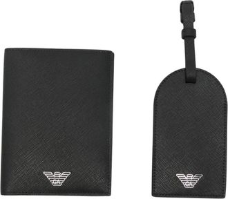 Emporio Armani Heren, Accessoires, Zwart, Maat: ONE Size Leer