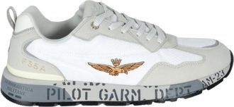 Aeronautica Pilot Sc 0276Uct 04327 - Heren - Sneakers - Wit - 42 EU - Leer - Schoenen