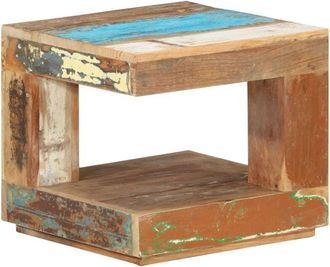 vidaXL Mesa de centro de madera maciza reciclada 45x45x40 cm Vidaxl