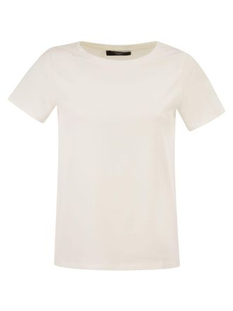 Max Mara Weekend Maxmara Wkdmultif Basic T-shirt met stretchjersey