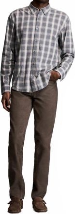 Billy Reid Plaid Sport Shirt In Grey