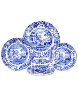 Spode Blue Italian 5Pc Place Setting