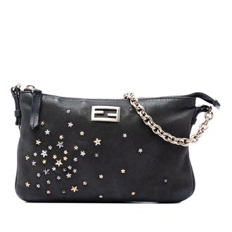 Fendi Pre-owned Fendi Mini Leather Star Studded Chain Crossbody Ladies DBN88KHAXTL2PYYY