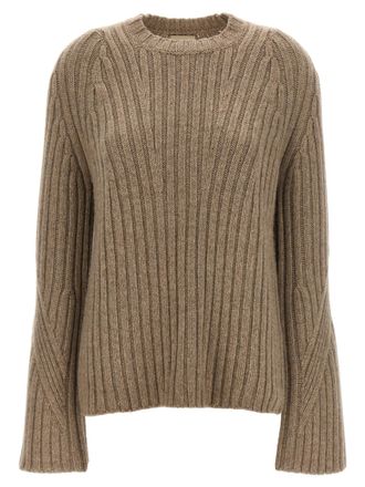 Khaite Beige Cashmere Womens Cardigan