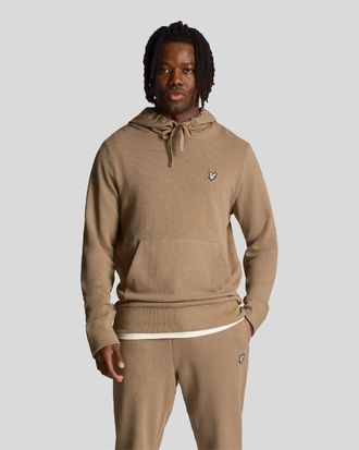 Lyle & Scott Mens And Utility Hoodie in Beige - Size X-Small