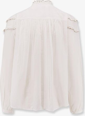 Isabel Marant Womens Shirt Christa Cotton-Blend White