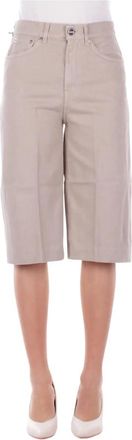 Dondup Shorts - Dames - Korte Broeken - Beige - W27 - Katoen - Korte Broeken