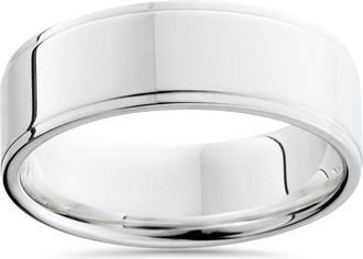 Pompeii3 Inlay Polished Band 950 Platinum Size Selectable