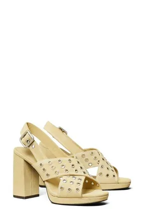 Tory Burch Slingback Platform Sandal in Praline at Nordstrom, Size 10.5