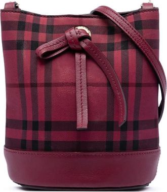 Burberry Pre-owned Burberry Baby Haymarket Check Nylon Overdyed Bucket Bag Ladies YFOCCPDJ0A3YIYTH