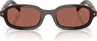 Prada 52mm Oval Sunglasses in Cigar/brown at Nordstrom
