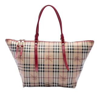 Burberry Pre-owned Salisbury Tote - Dames - Vintage Shopper - Beige - ONE Size - Leer - Vintage