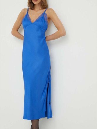 Patrizia Pepe Blue Viscose Casual Womens Dress