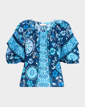 Ramy Brook Rebeca Scoop-Neck Blouse