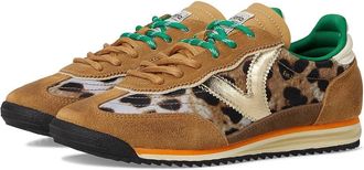 Victoria Saturno Leather Animal Print Womens Shoes Camel : EU 36 (US Womens 5) M