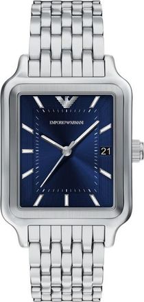 Emporio Armani Tank Bracelet Watch, 32mm x 48mm in Silver at Nordstrom