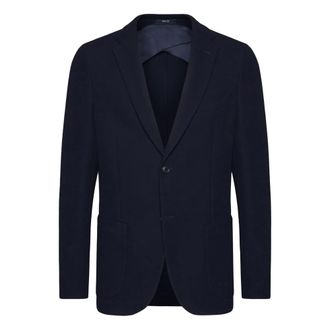 Boggi Milano Jassen, Heren, Blauw, XL, Katoen, B-Jersey Katoenen Jas