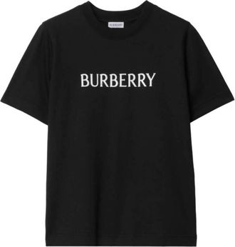 Burberry Logo Cotton T-shirt, Size Large