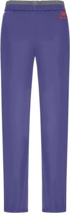 Miu Miu Pantalones T&eacute;cnicos de Popel&iacute;n - Sport - Mujer - Azul - 2XS