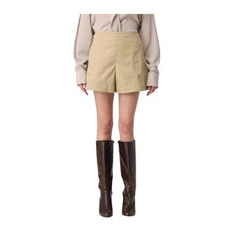 Theory Korte Broeken, Dames, Beige, S, Stijlvolle Casual Dames Shorts