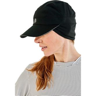 Coolibar Fitness Cap with Ear Coverage - UPF 50+ Sun Protection - Emmet in Black at Nordstrom, Size Small