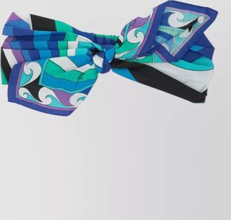 Pucci iride headband knot detail rectangular shape