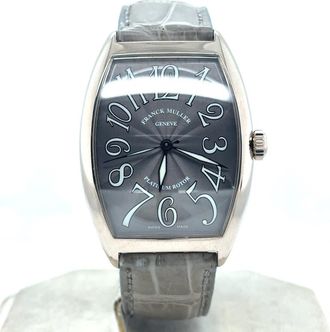 Franck Muller Pre-owned Franck Muller Cintree Curvex Automatic Grey Dial Mens Watch 5850 SC