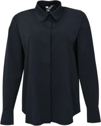 Max Mara Baita Shirt - Dames - Overhemden - Blauw - XL - Overhemden