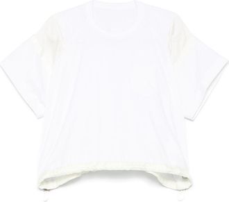 sacai panelled T-shirt - White