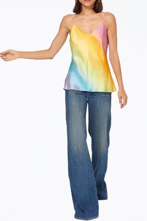 Cami NYC Raine Silk Camisole In Rainbow Wash