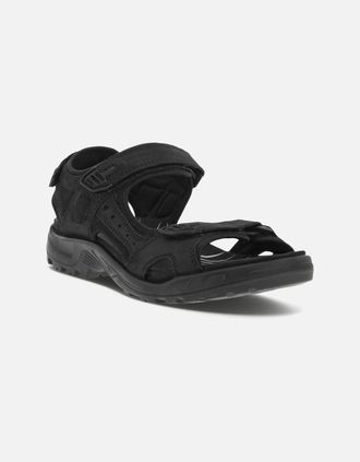 Ecco Mens ECCO Mens Offroad Nubuck Leather Walking Sandals - Black - Size: 10.5/11