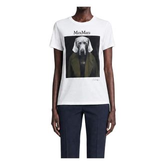 Max Mara Dames, Tops, Wit, Maat: XS Katoen