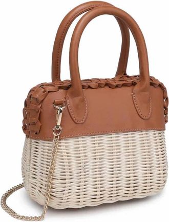 Moda Luxe Womens Maya Crossbody Bag In Tan