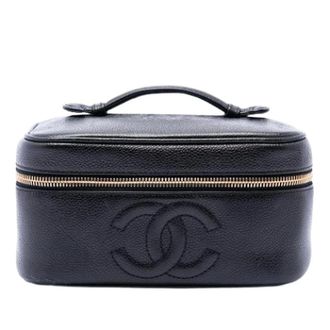 Chanel Pre-owned Handbags, female, Black, Size: ONE SIZE Pre-owned Vanity Bag
