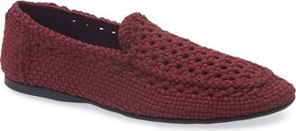Dolce & Gabbana Woven Slipper in 80304 Rosso Scuro at Nordstrom, Size 42