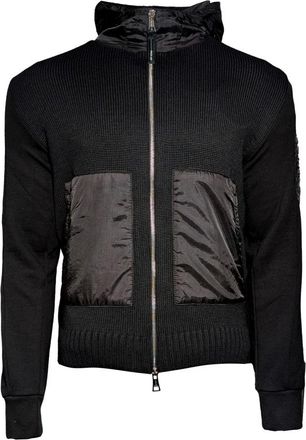 PMDS Premium Mood Denim Superior Wollen Gebreid Jasje - Heren - Vesten - Zwart - XL - Wol - Truien & Vesten